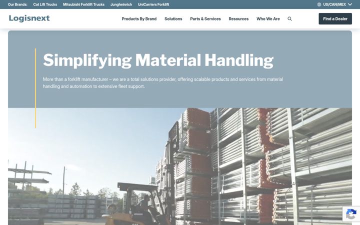 Screenshot of logisnextamericas.com