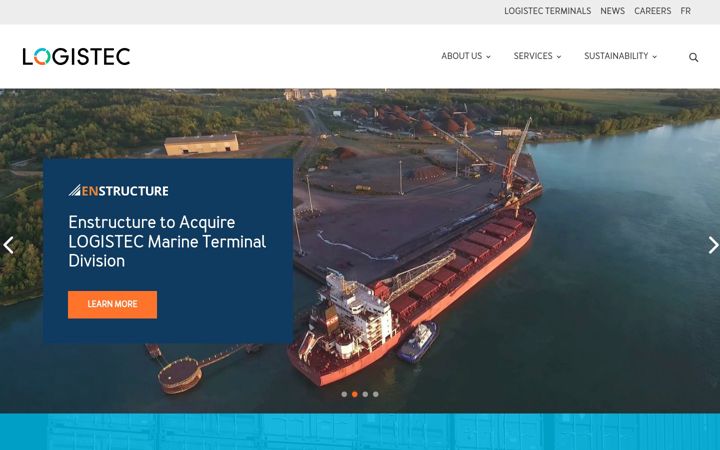 Screenshot of logistec.com