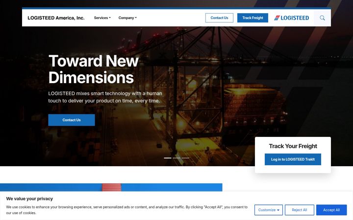 Screenshot of logisteed-america.com