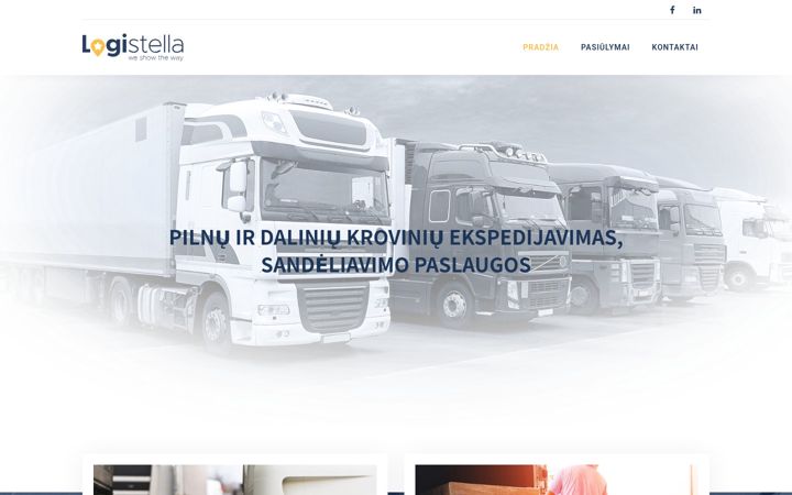 Screenshot of logistella.eu
