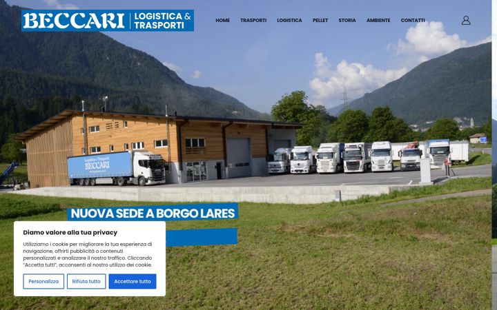 Screenshot of logisticabeccari.it