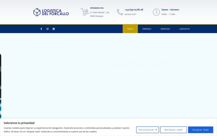 Screenshot of logisticadelforcallo.com