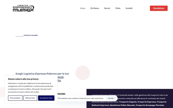 Screenshot of logisticaespressopalermo.it