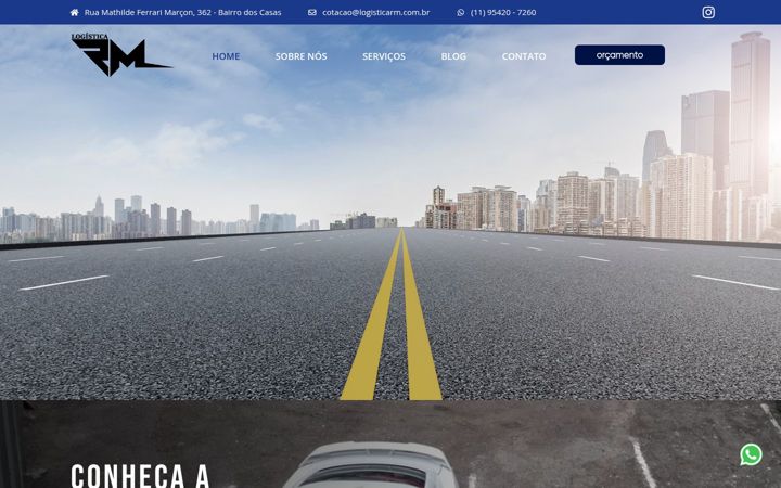 Screenshot of logisticarm.com.br