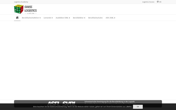 Screenshot of logistics-academy.ch