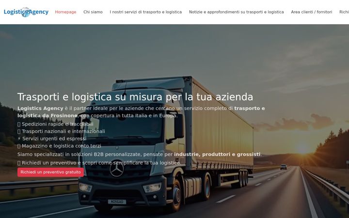 Screenshot of logistics-agency.com