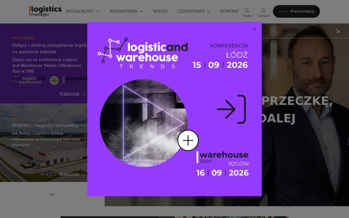 Screenshot of logistics-manager.pl