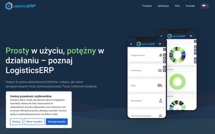 Screenshot of logisticserp.eu