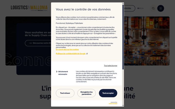 Screenshot of logisticsinwallonia.be