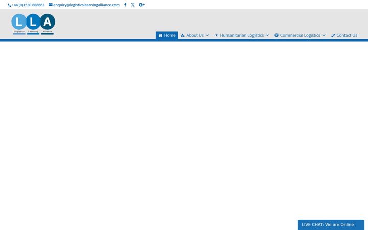 Screenshot of logisticslearningalliance.com