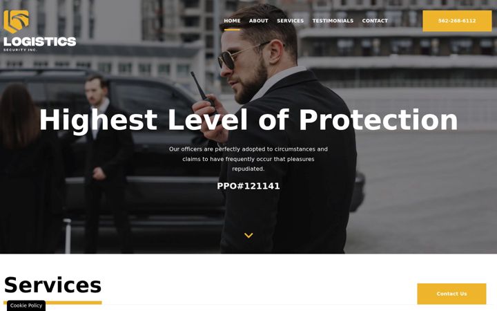 Screenshot of logisticssecurityinc.com