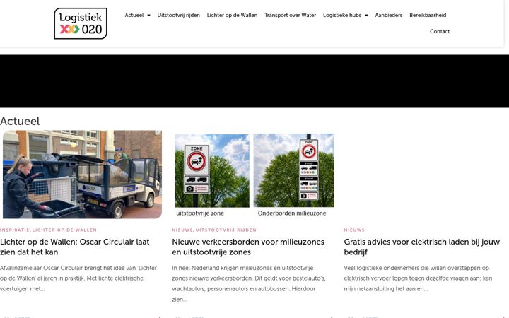 Screenshot of logistiek020.nl