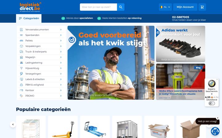 Screenshot of logistiekdirect.be