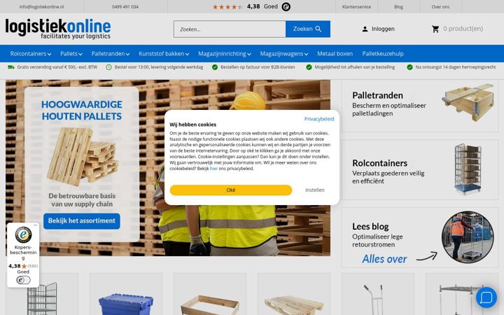 Screenshot of logistiekonline.nl