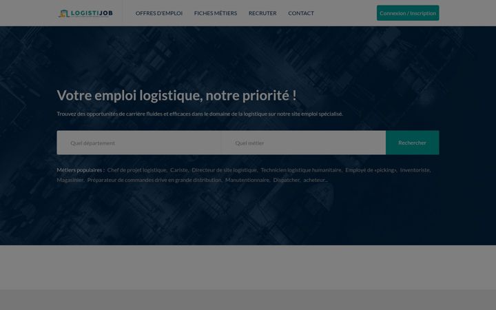 Screenshot of logistijob.fr