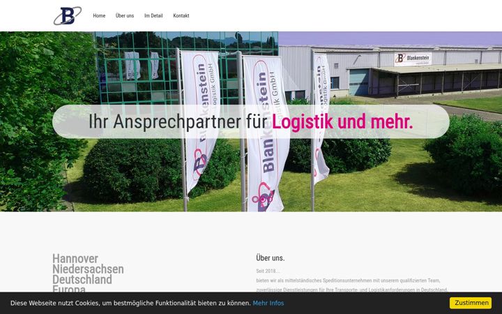 Screenshot of logistik-blankenstein.de