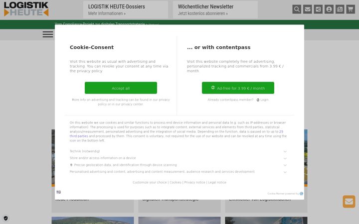 Screenshot of logistik-heute.de