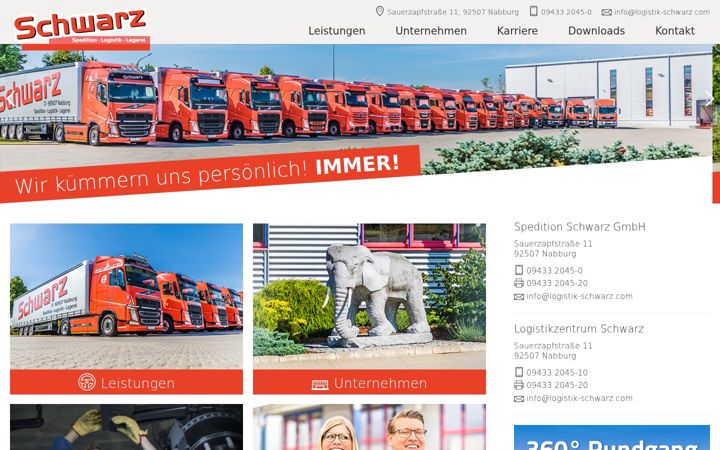 Screenshot of logistik-schwarz.com
