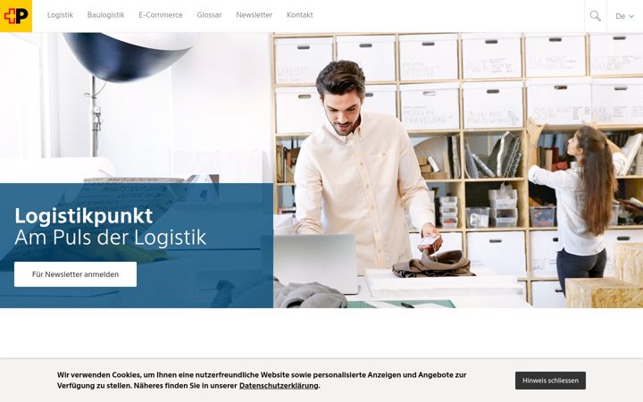 Screenshot of logistikpunkt.ch