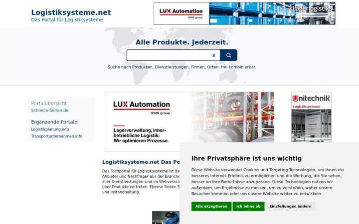 Screenshot of logistiksysteme.net