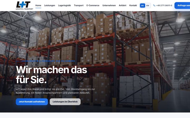 Screenshot of logistikundtransport.de