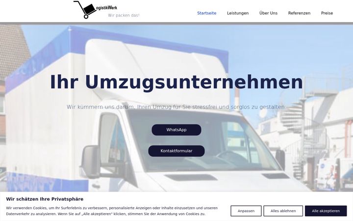 Screenshot of logistikwerk-nrw.de