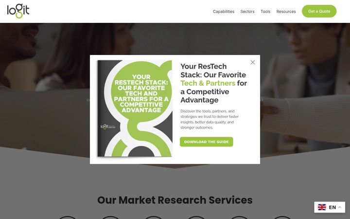 Screenshot of logitgroup.com