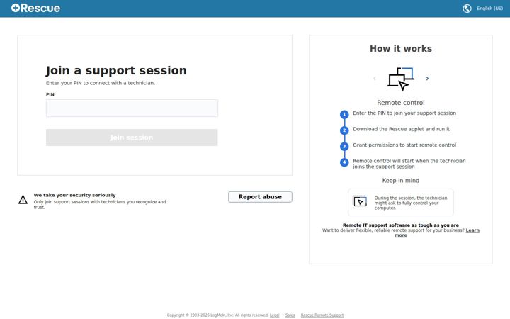 Screenshot of logmein123.eu