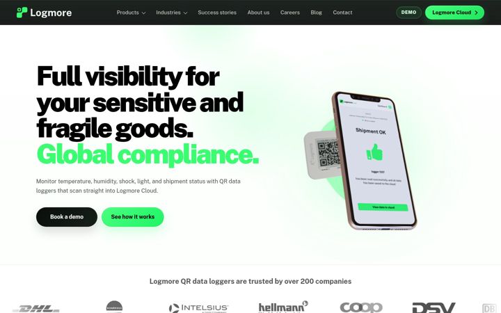 Screenshot of logmore.com