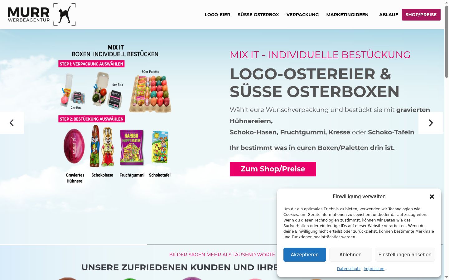Screenshot tal-banner tal-kunsens muri qabel kwalunkwe interazzjoni