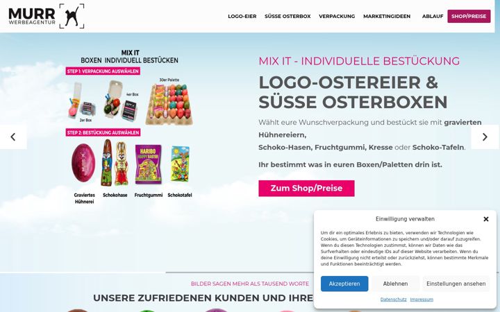 Screenshot of logo-ostereier.de
