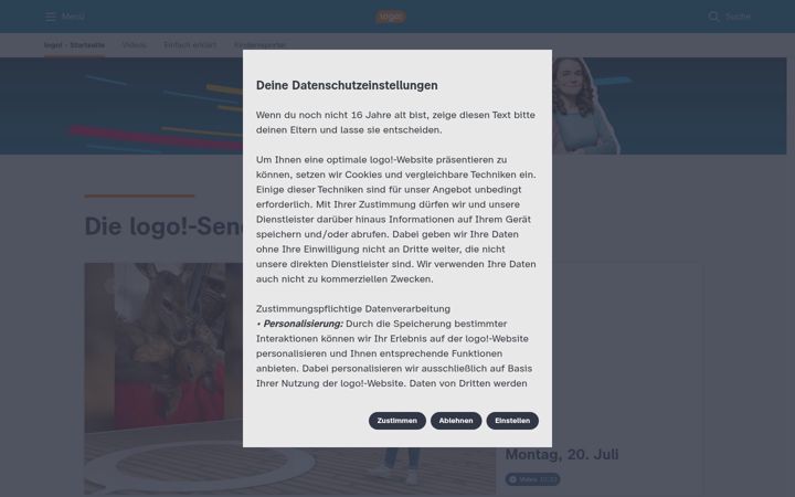Екранна снимка на logo.de