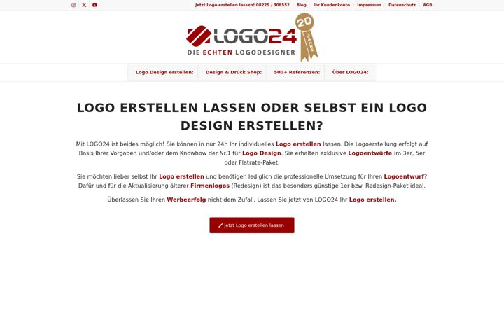 Screenshot of logo24.de