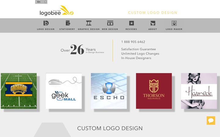 Screenshot of logobee.com