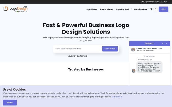 Screenshot of logodesign.net