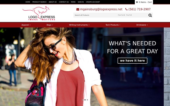 Screenshot of logoexpress.net
