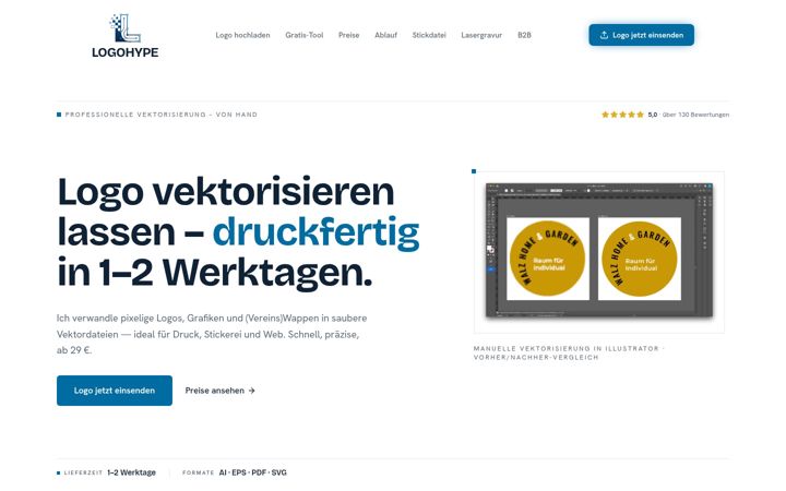 Screenshot of logohype.de