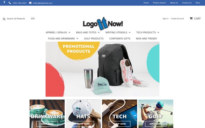 Screenshot of logoitnow.com
