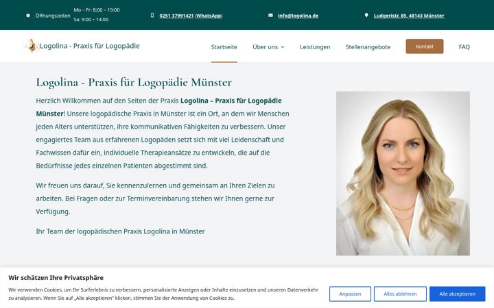 Screenshot of logolina.de