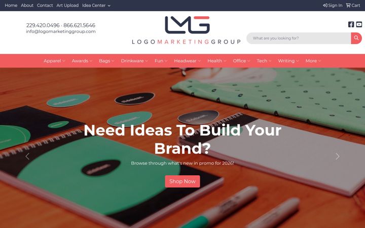 Screenshot of logomarketinggroup.com