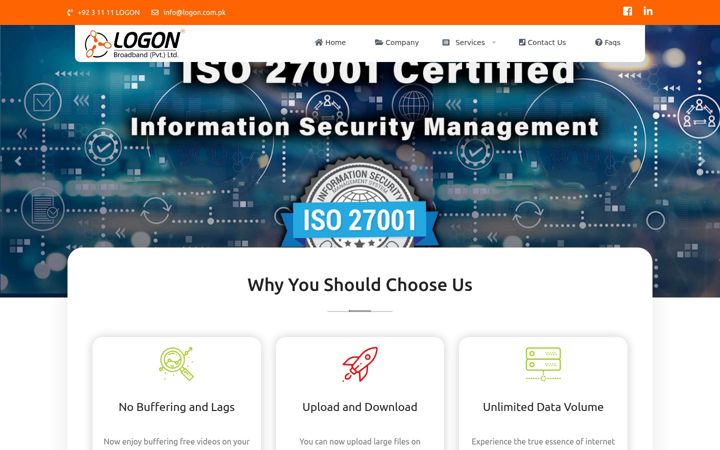 Screenshot of logon.com.pk