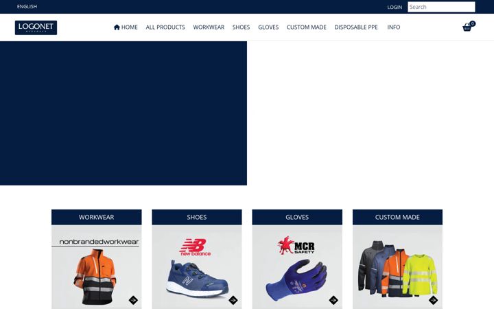 Screenshot of logonetworkwear.com