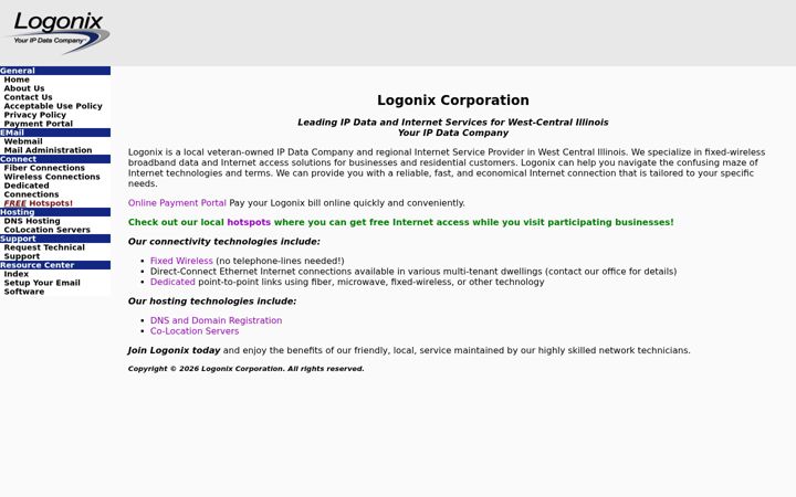 Screenshot of logonix.net