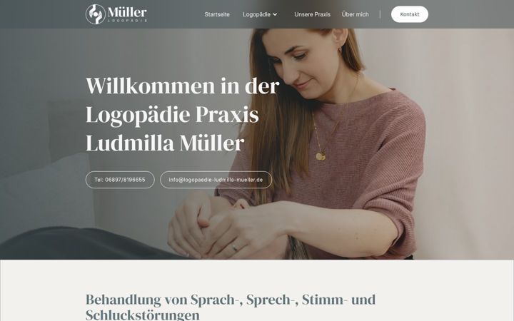 Screenshot of logopaedie-ludmilla-mueller.de
