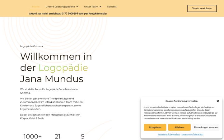 Screenshot of logopaedie-mundus.de