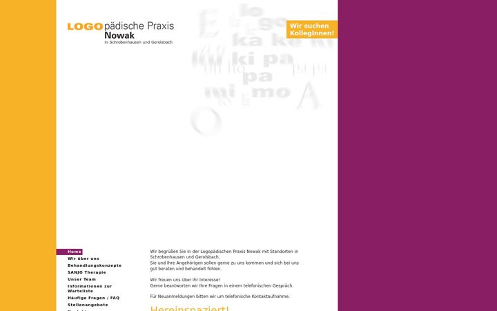 Screenshot of logopaedie-nowak.de