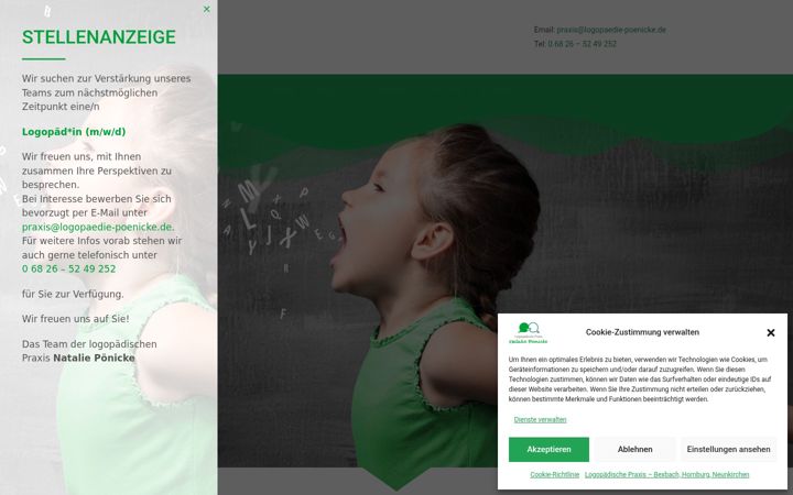 Screenshot of logopaedie-poenicke.de