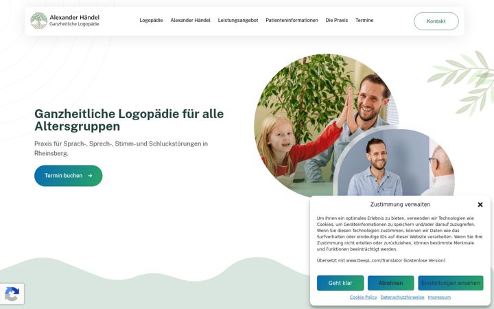 Screenshot of logopaedie-rheinsberg.de