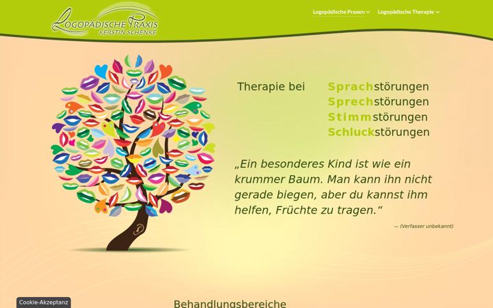 Screenshot of logopaedie-schenke.de