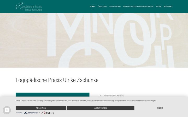 Screenshot of logopaedie-zschunke.de